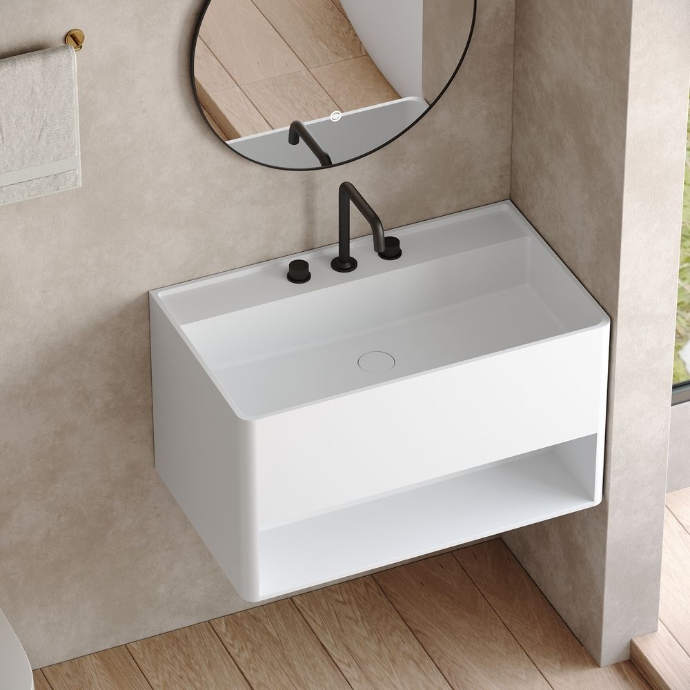 KT-6511 Solid Surface Wall-Mounted Basin