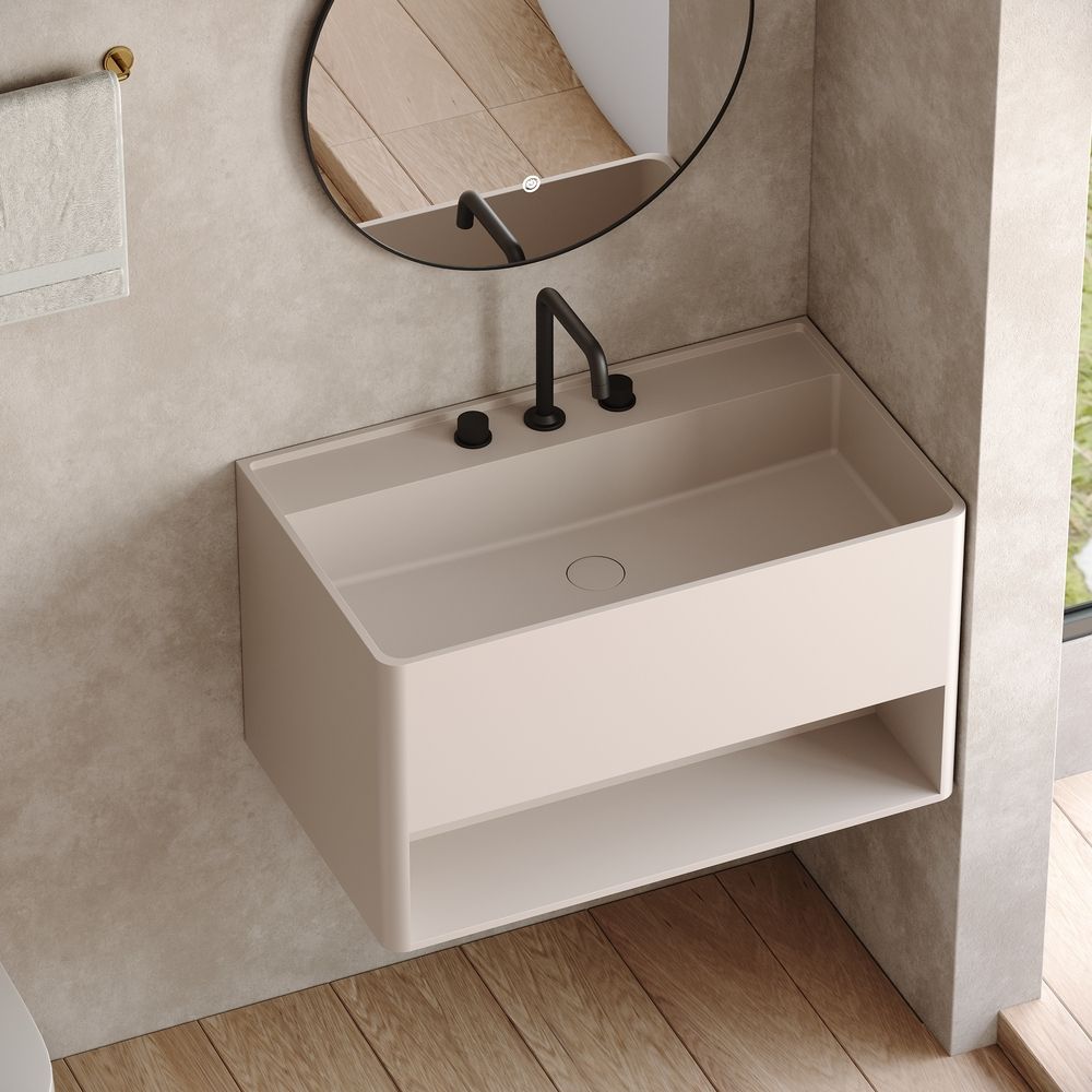 KT-6511 Solid Surface Wall-Mounted Basin