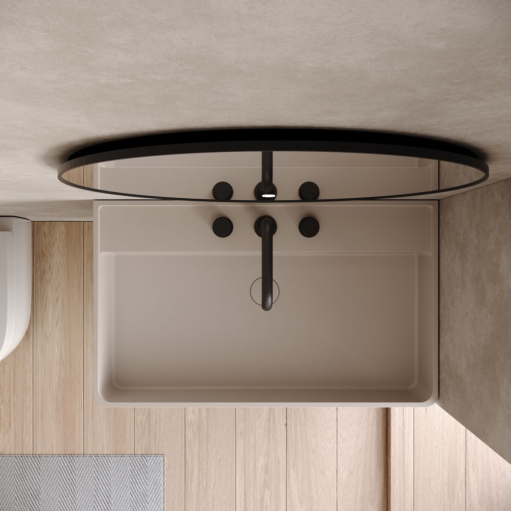 KT-6511 Solid Surface Wall-Mounted Basin