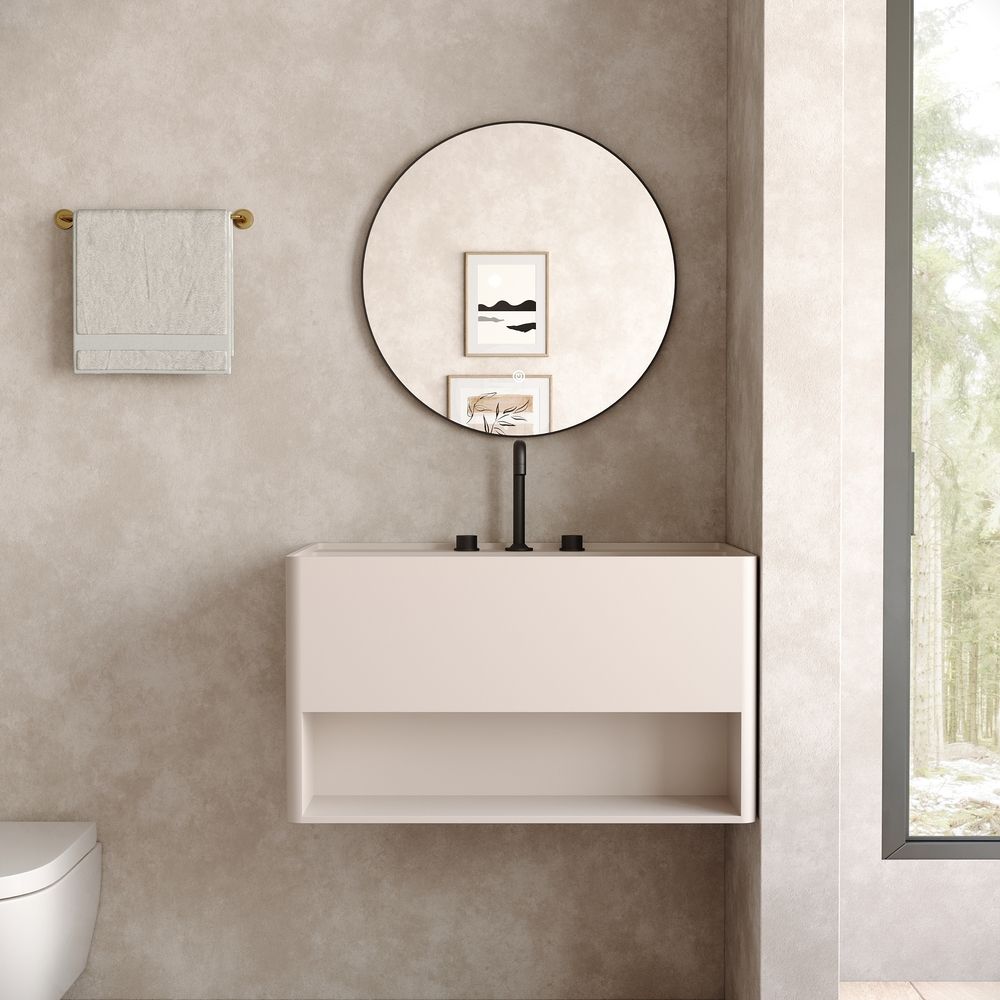KT-6511 Solid Surface Wall-Mounted Basin