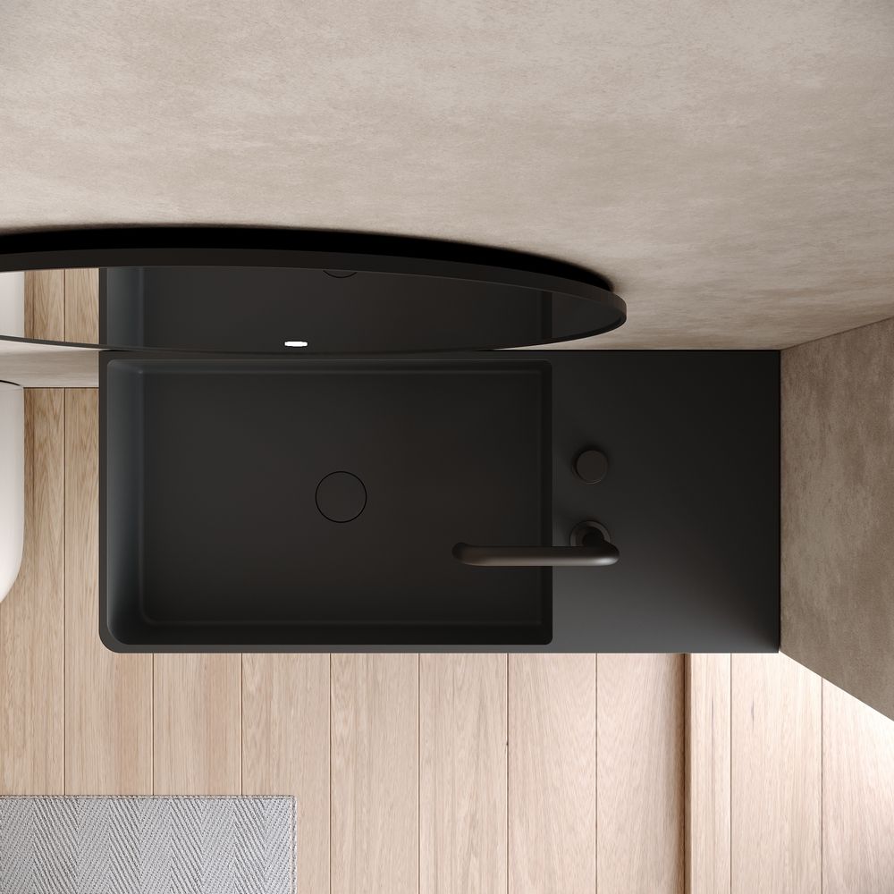 KT-6513 Modern Minimalist Solid Surface Wall-Hung Wash Basin