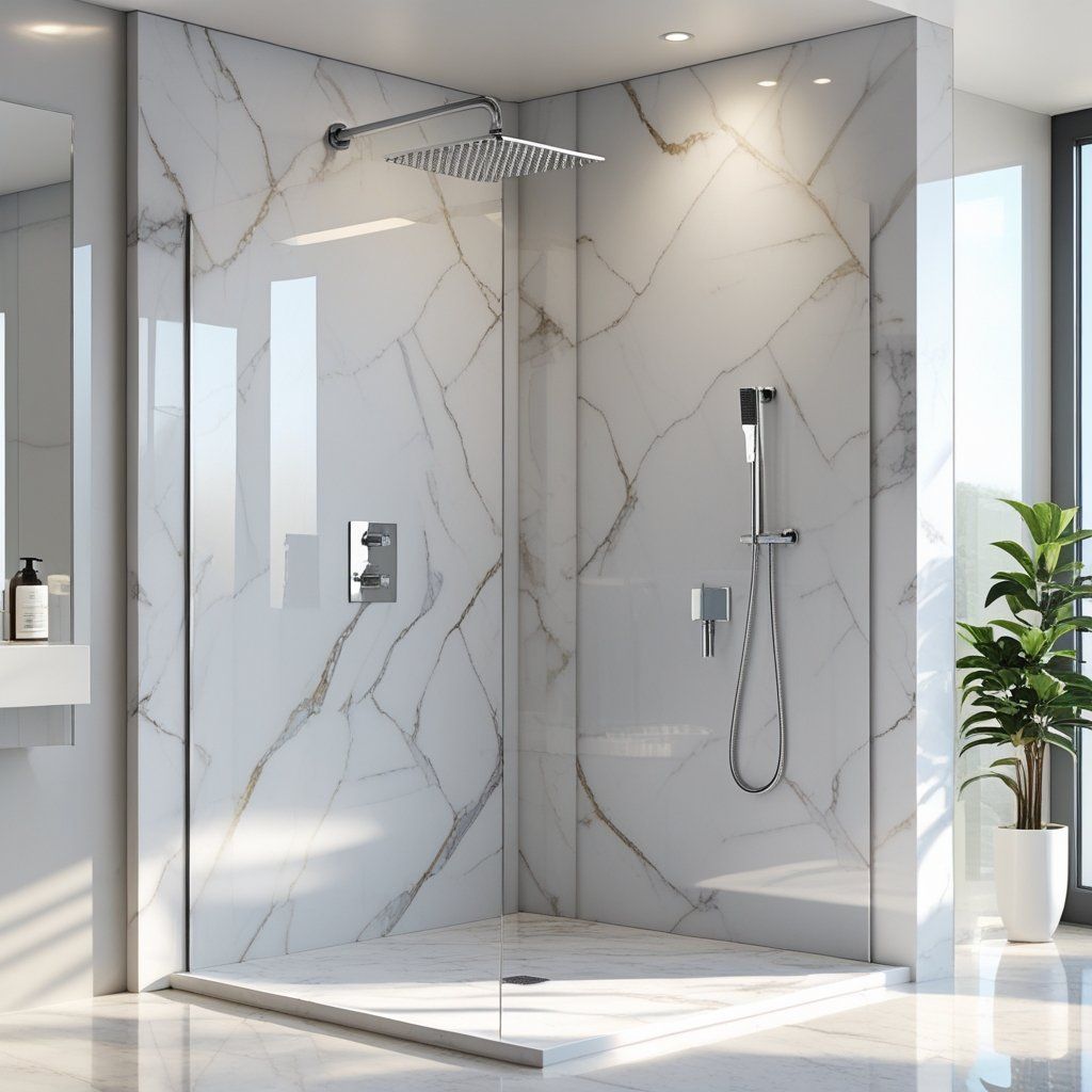 Solid Surface Shower Walls: Beauty Meets Practicality