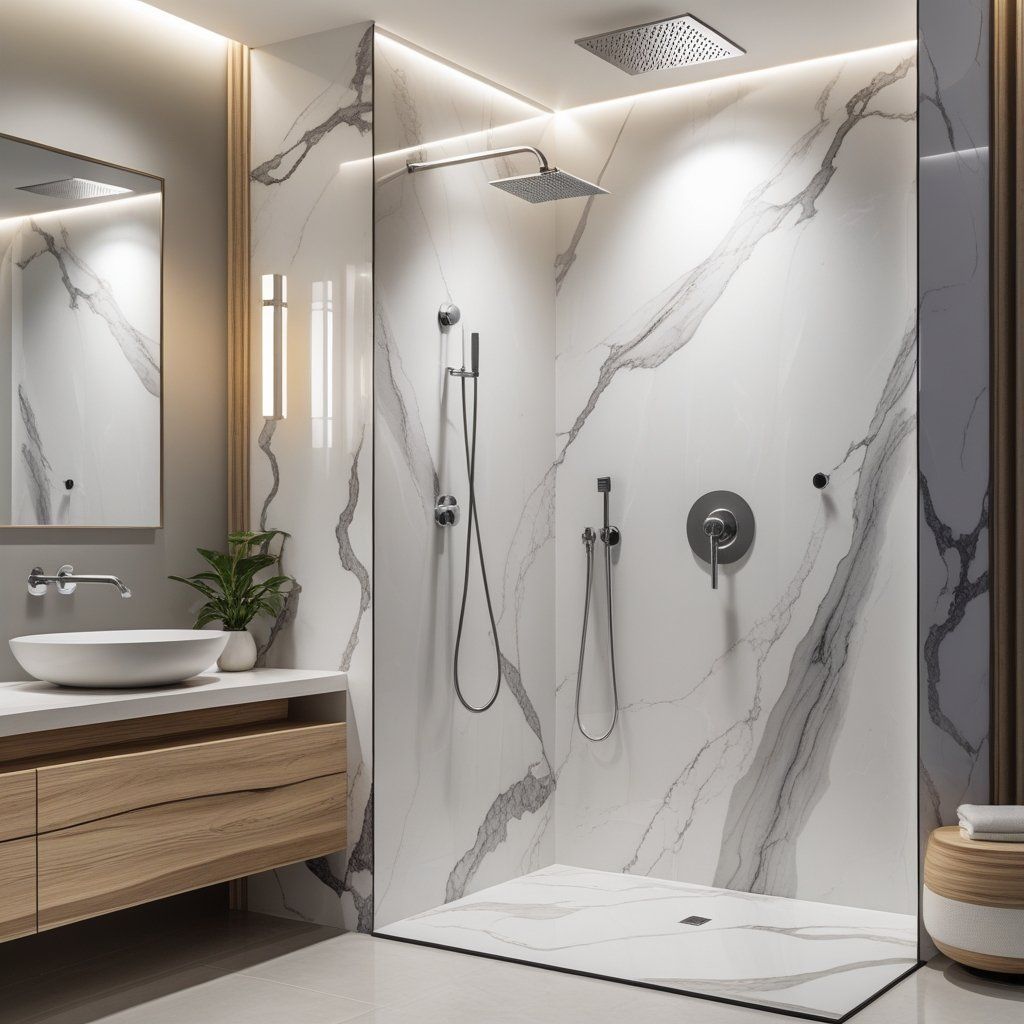 Solid Surface Shower Walls: Stylish, Strong, and Easy to Maintain