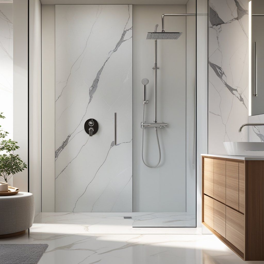 Transform Your Bathroom with Easy-to-Cut Solid Surface Walls