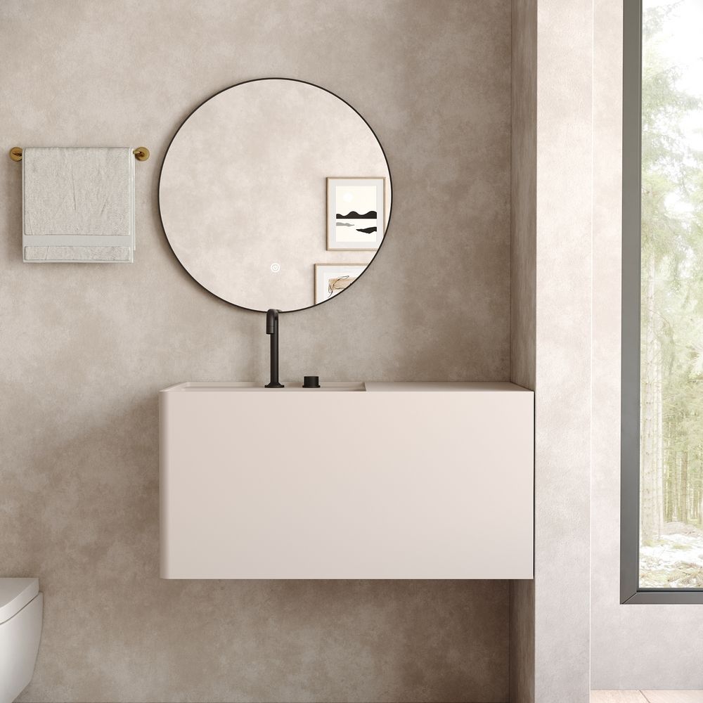 KT-6516 Solid Surface Wall-Mounted Basin