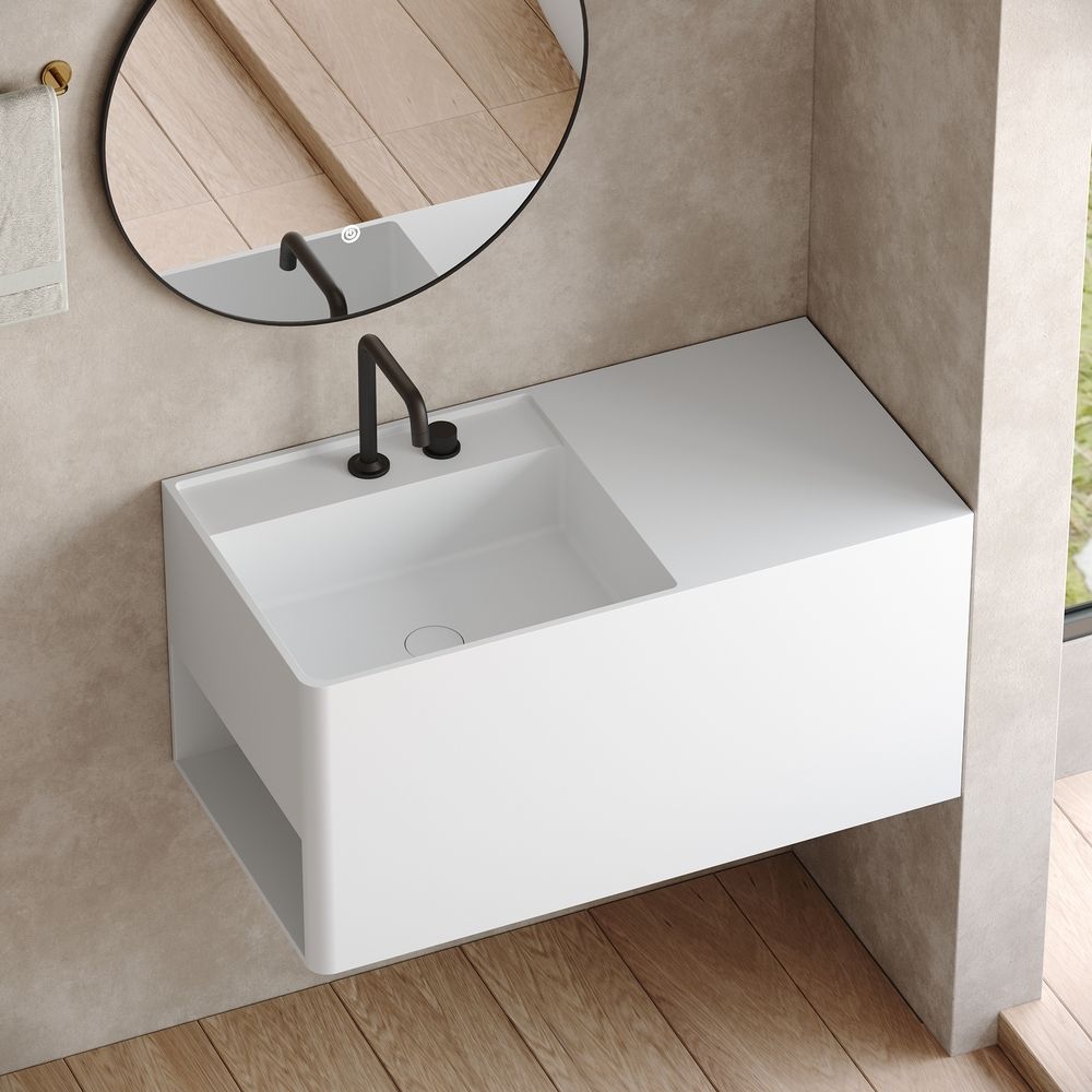 KT-6516 Solid Surface Wall-Mounted Basin