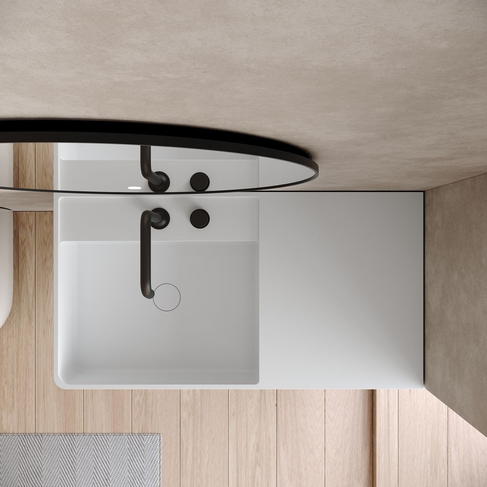 KT-6516 Solid Surface Wall-Mounted Basin