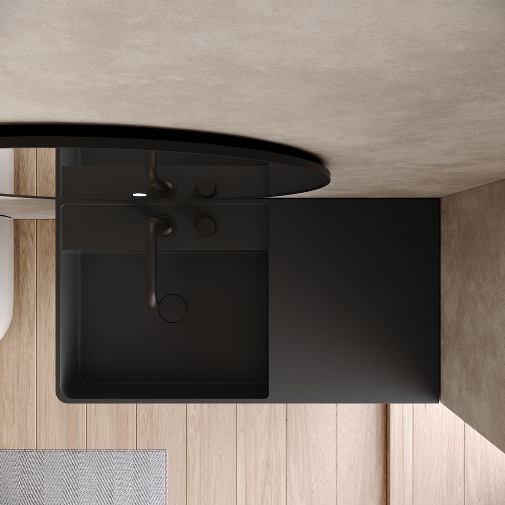KT-6516 Solid Surface Wall-Mounted Basin