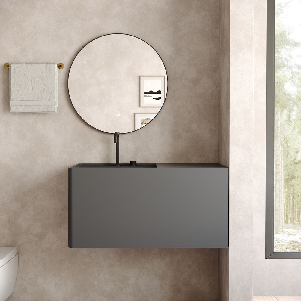 KT-6516 Solid Surface Wall-Mounted Basin