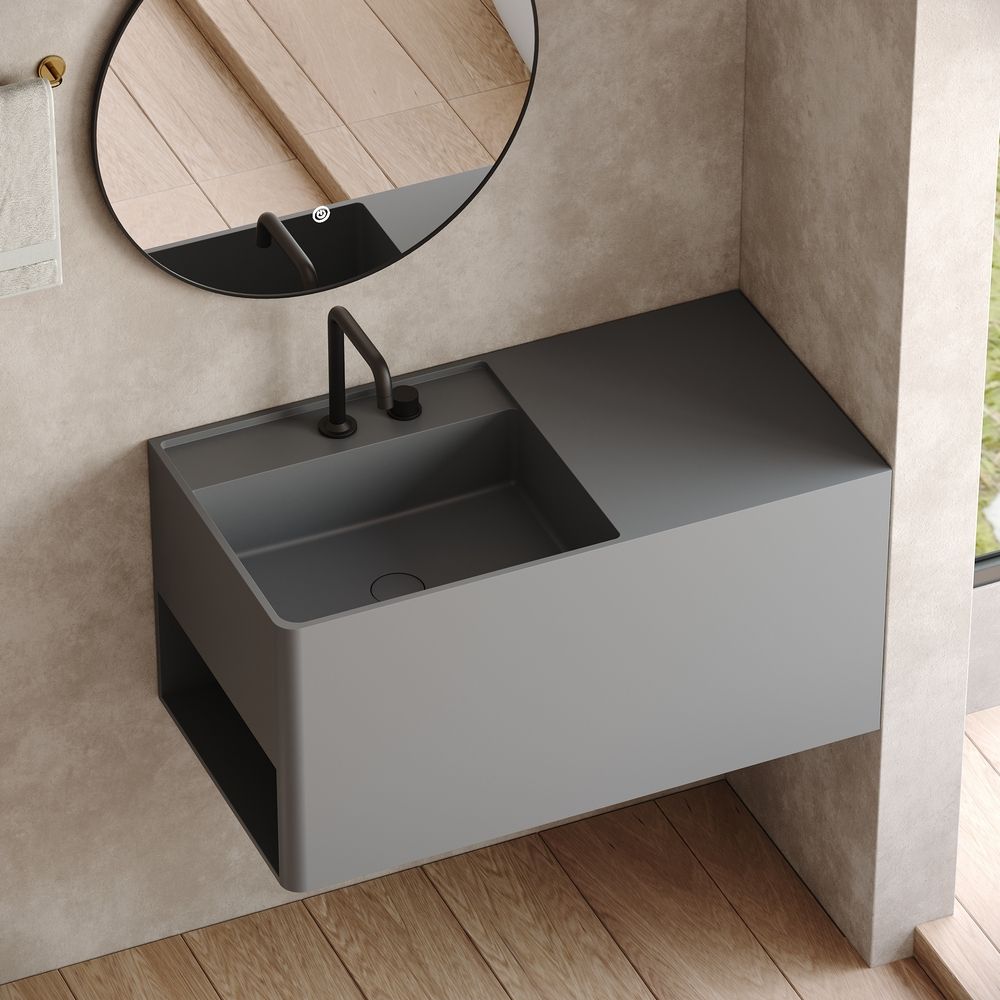 KT-6516 Solid Surface Wall-Mounted Basin