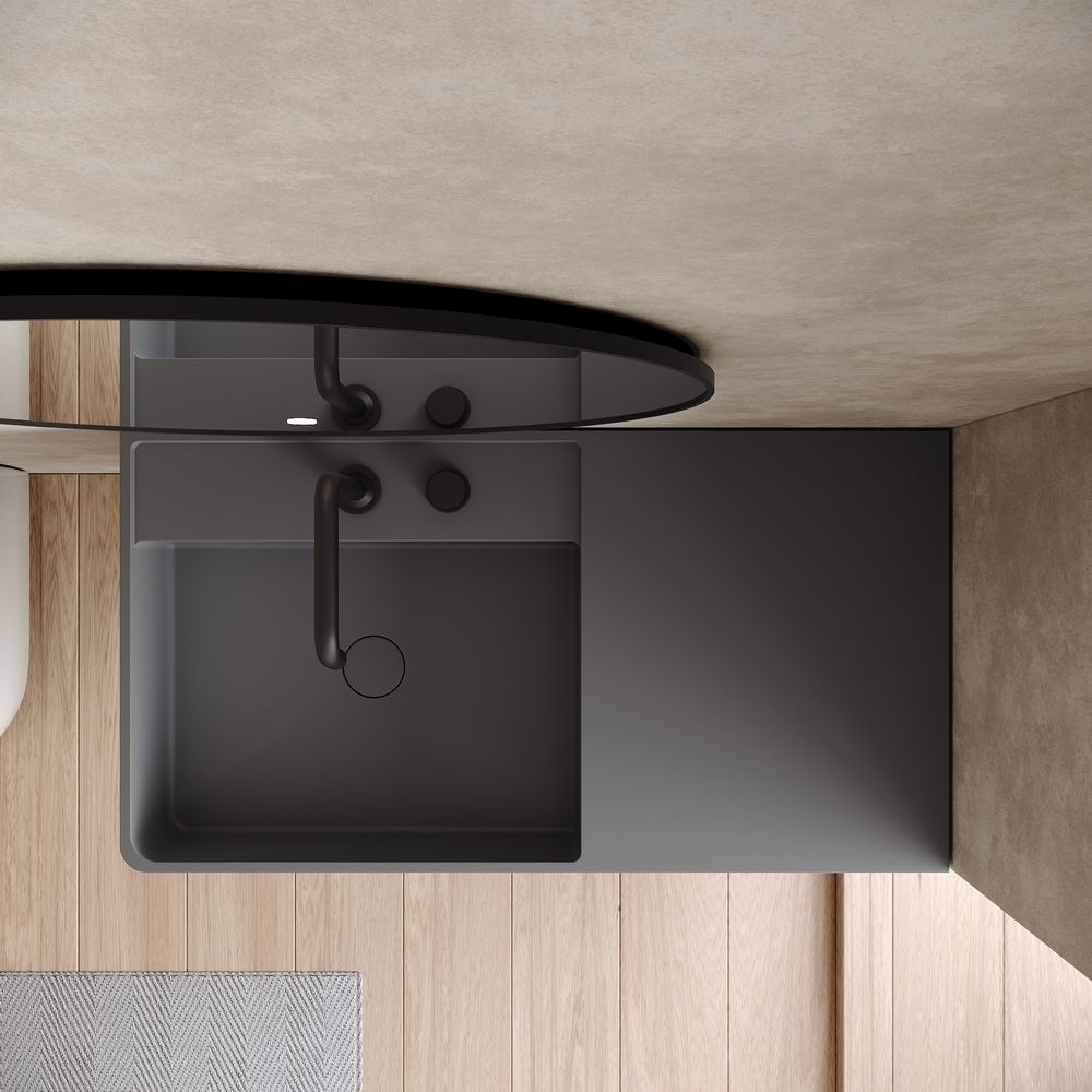 KT-6516 Solid Surface Wall-Mounted Basin