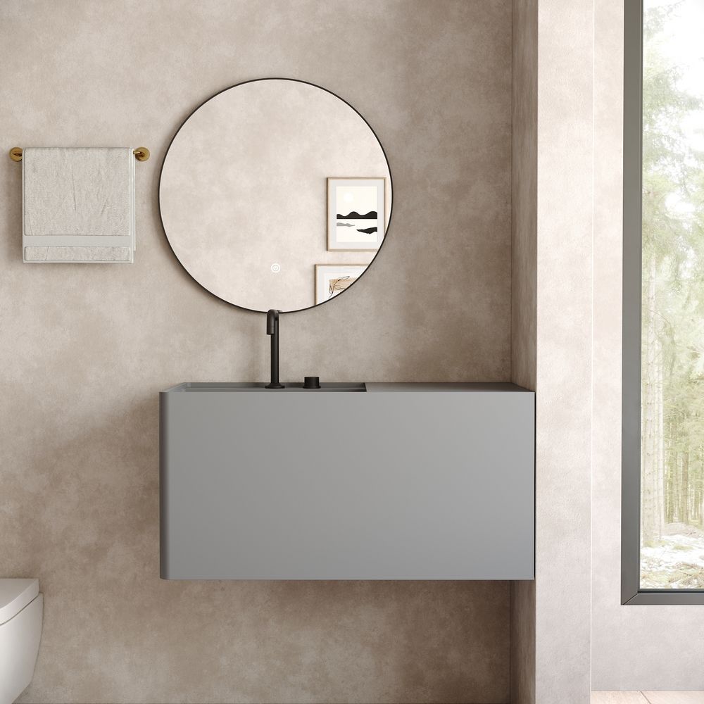 KT-6516 Solid Surface Wall-Mounted Basin