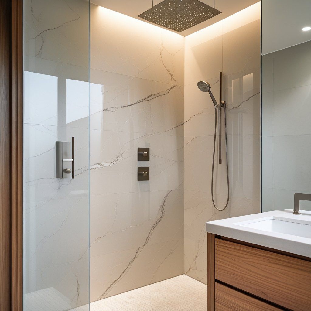 Easy, Clean, and Modern: Why Solid Surface Is Ideal for Shower Walls