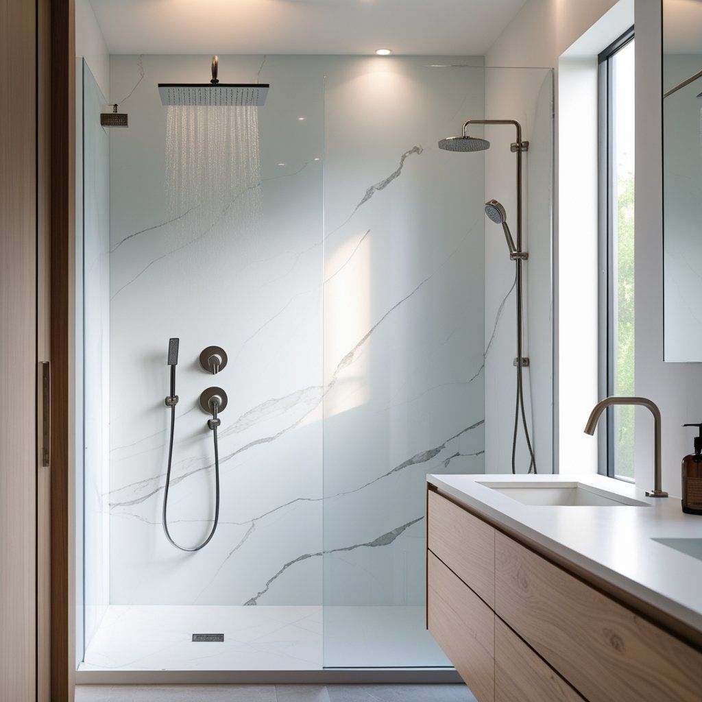 Why Solid Surface Shower Wall Panels Stay Beautiful Longer