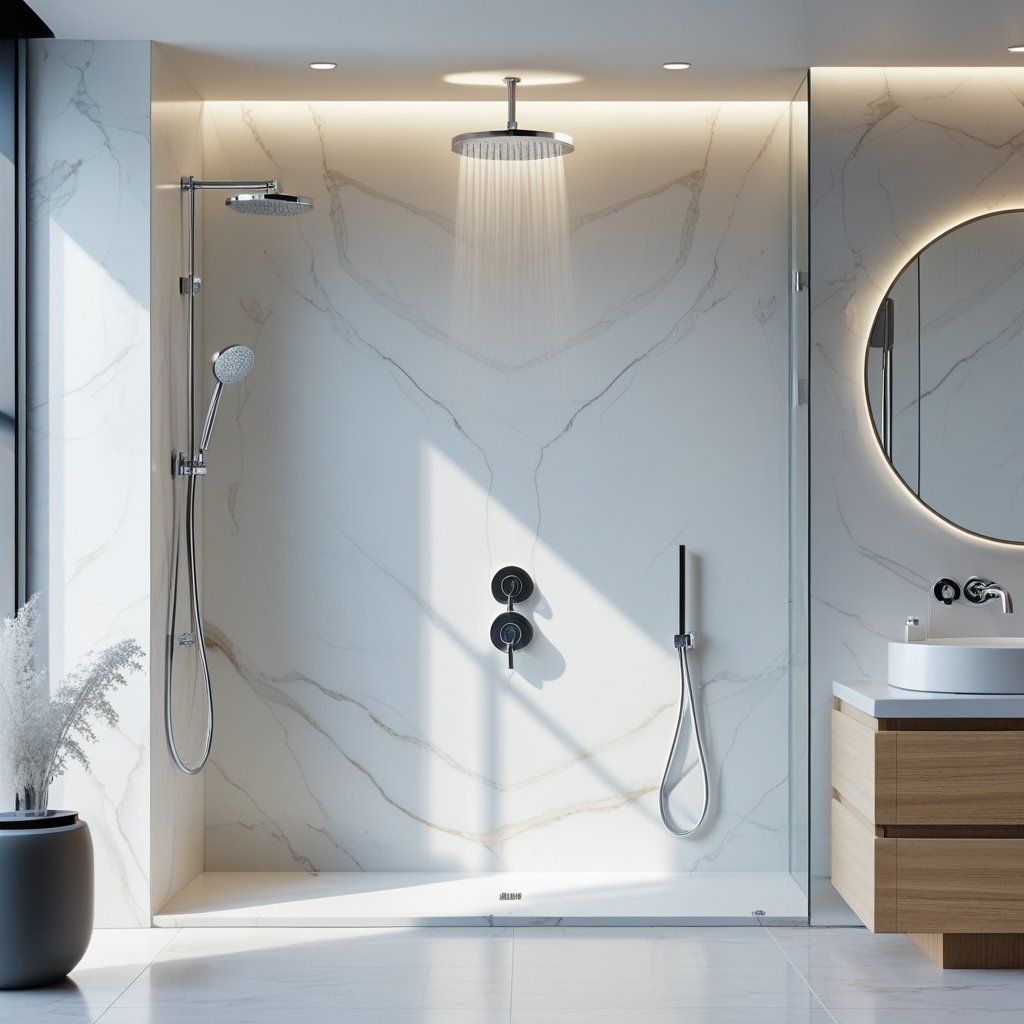 Solid Surface Shower Wall Panels: Tough, Clean, and Low-Maintenance