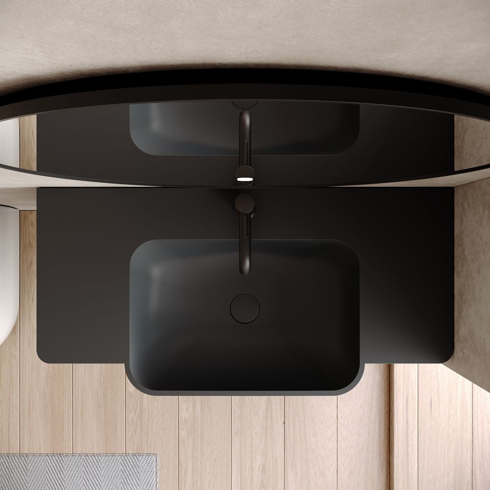 KT-6527 Minimalist Versatile Solid Surface Wall-Mounted Wash Basin