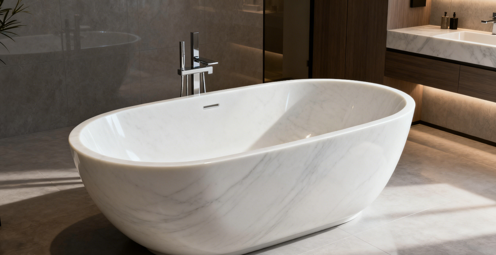 Smooth, Warm, Comfortable: The Magic of Solid Surface Tubs