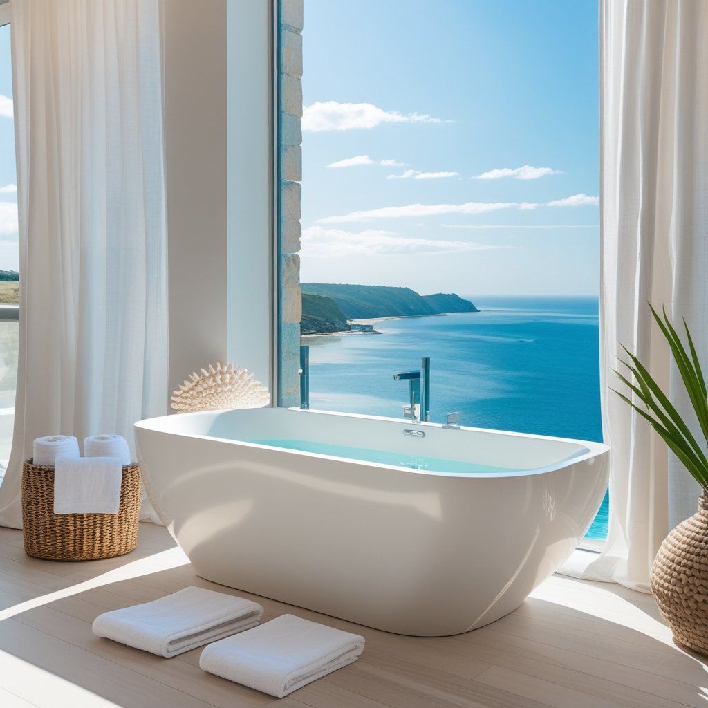 Easy Cleaning Solid Surface Bathtubs