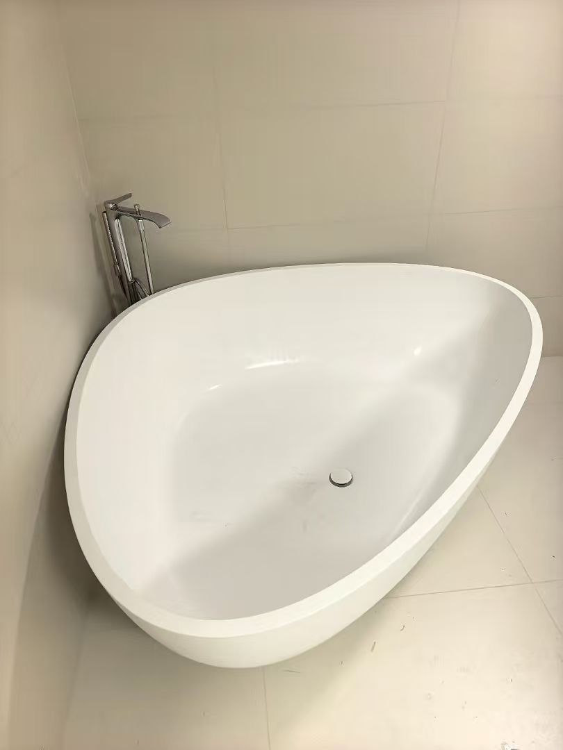 KT-8205 Triangular Solid Surface Freestanding Bathtub