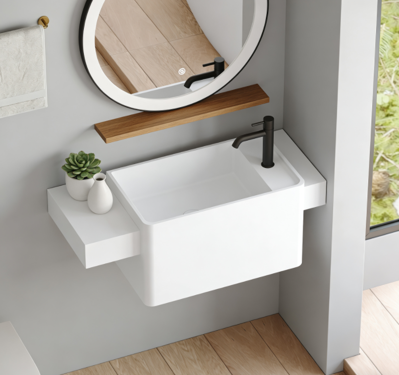 Solid Surface Wall-Mounted Sinks: Made for Modern Living
