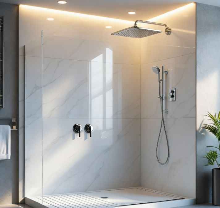 How Solid Surface Shower Walls Keep Your Bathroom Looking New