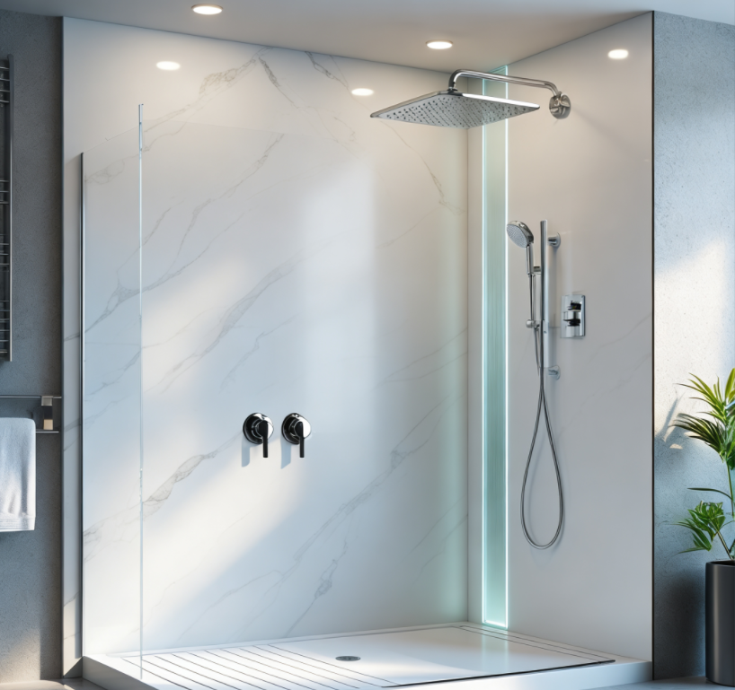 Solid Surface Shower Panels: The Healthier, Longer-Lasting Option