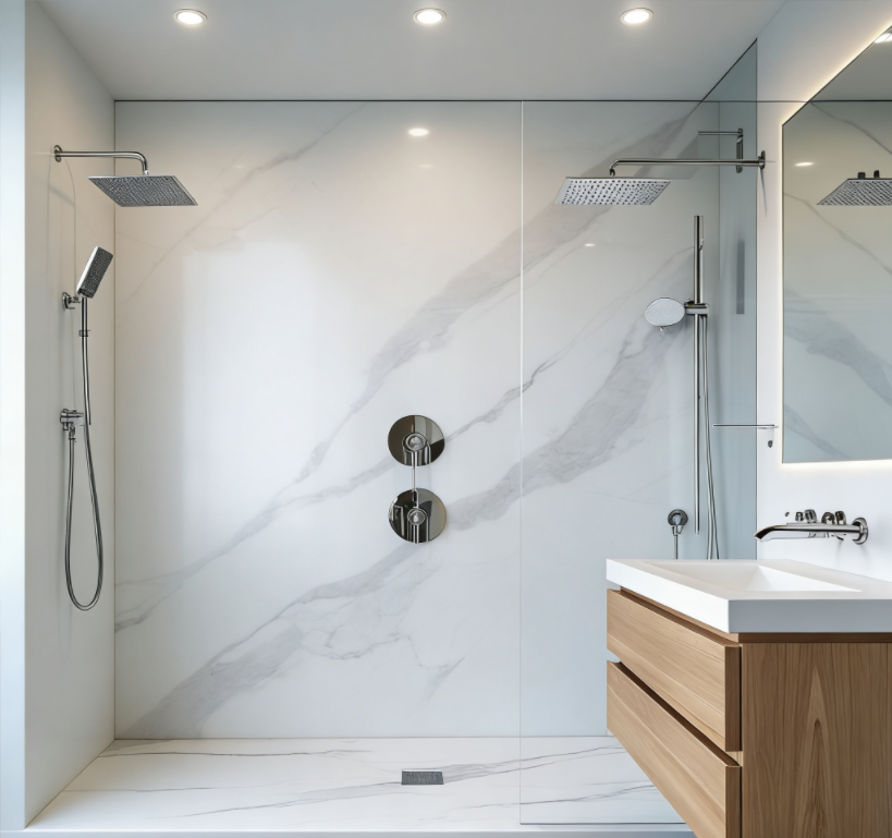 【Artificial Stone Shower Wall Panel】– Made-in-Italy artificial stone shower wall panel: 7 ways to cut your client's project cost without giving up Italian origin | 2025