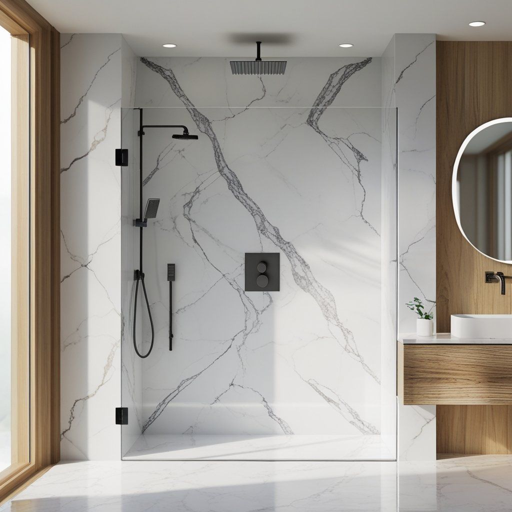 Kunststein-Dusch-Wandplatten – Engineered-Stone Shower Wall Panels: How German B2B Projects Cut Installation Costs by up to 18 % with DIN-Certified Shower Panels | 2025 Guide