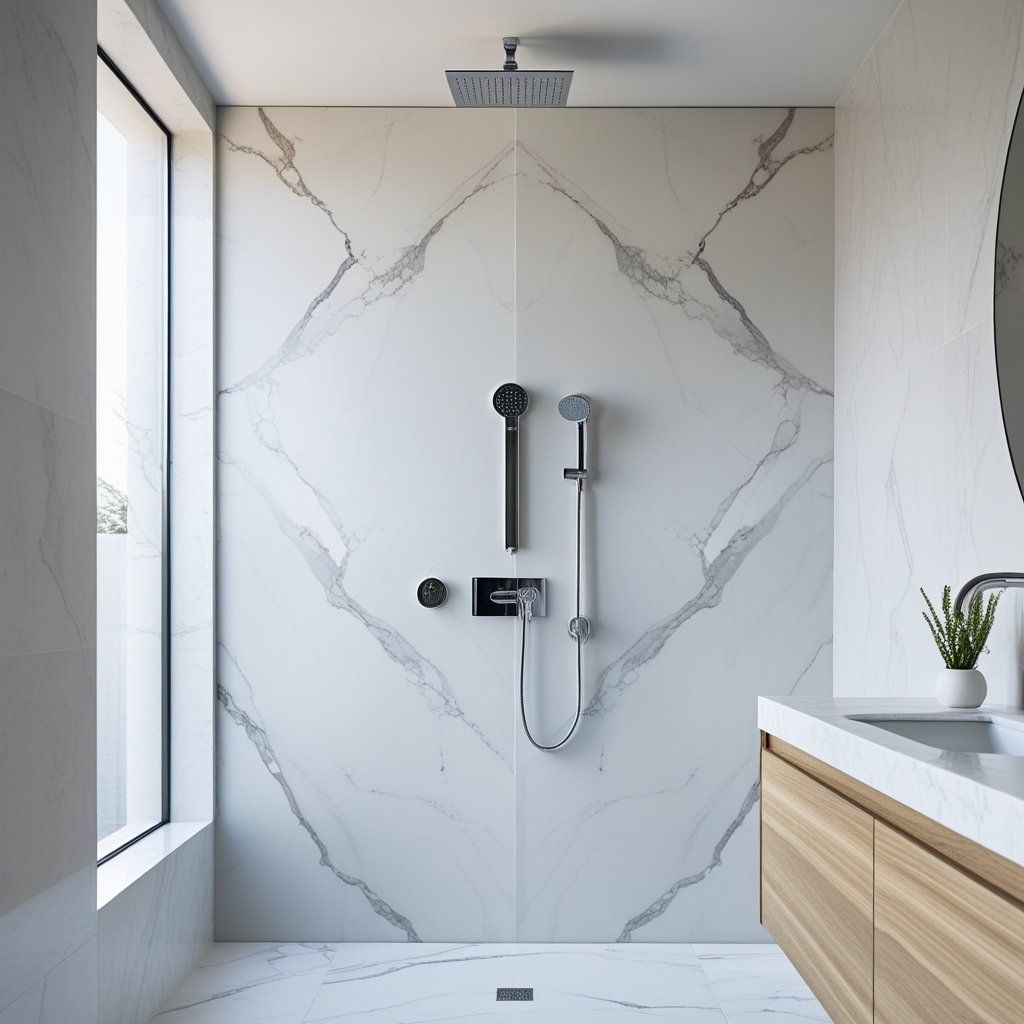 Duschkabinen-Kunststeinwandplatten – B2B Solid-Surface Shower Walls: How German Wholesalers Will Cut Installation Time by 35 % in 2025 with Custom Solid-Surface Shower Panels