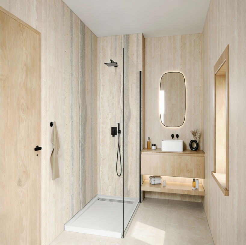 【Artificial Stone Wall Panels for Showers】– Artificial-Stone Shower Wall Panels & B2B Bathroom Wall Cladding Germany: 7 Cost-Cutting Tactics for German Developers to Spec Non-Porous Wet-Room Systems in 2025