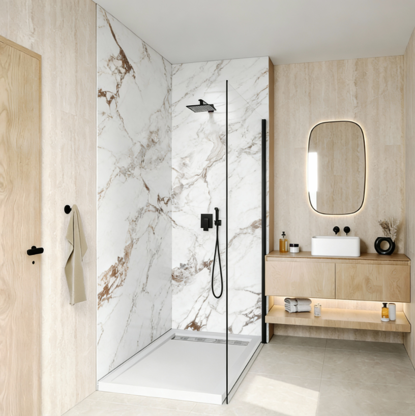 【Shower Room Artificial Stone Wall Panels】– B2B Essentials: How Japan Hotel Refits Achieved +18 % Revenue with Artificial-Stone Shower Wall Panels