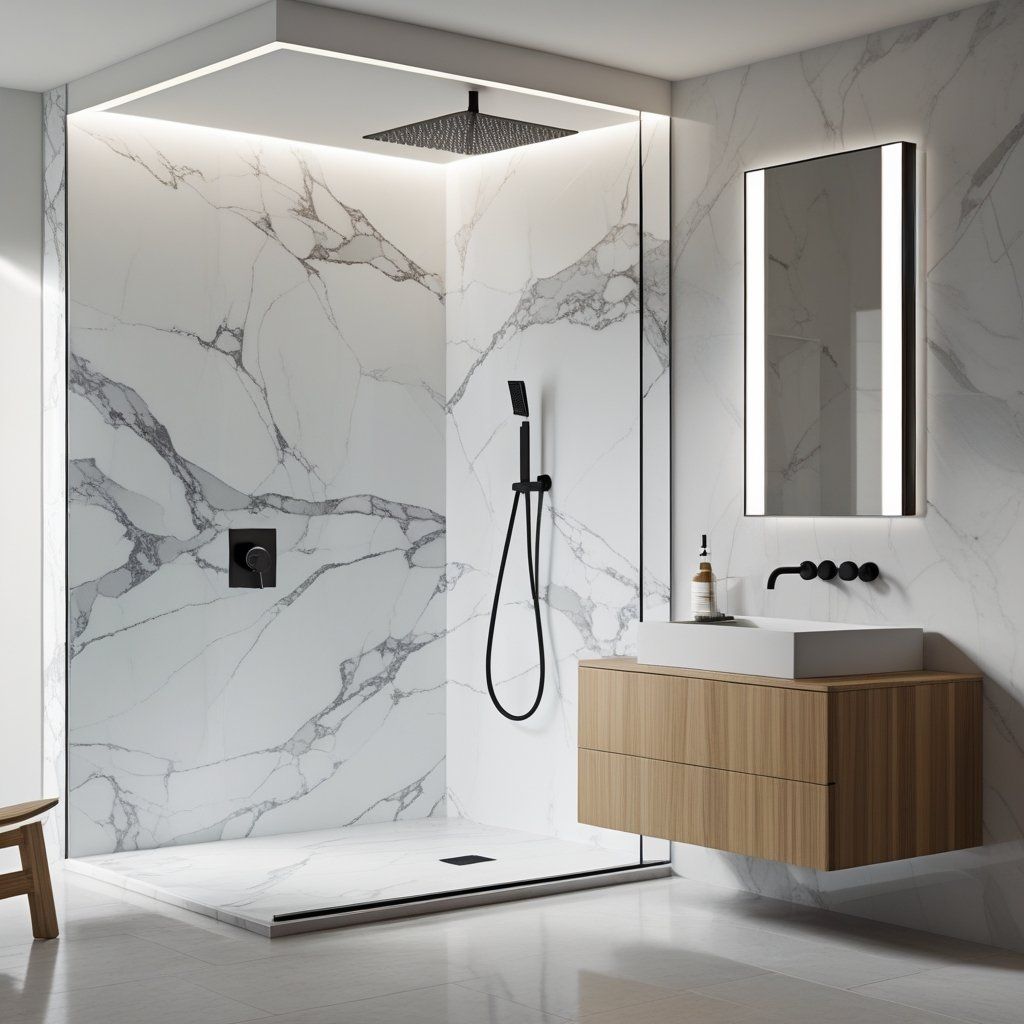 【Shower-Specific Artificial Marble Wall Panels】– How Japanese Building-Maintenance Contractors Achieve “50 % Shorter Construction Periods & 30 % Cost Reduction” by Selecting the Right Waterproof Bathroom Wall Panels