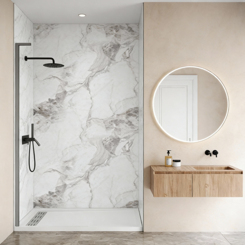 Shower Enclosure Engineered Stone Wall Panels – Engineered Stone Shower Wall Panels: 5 Proven Ways Singapore Firms Cut Hotel Renovation Costs by 30 %