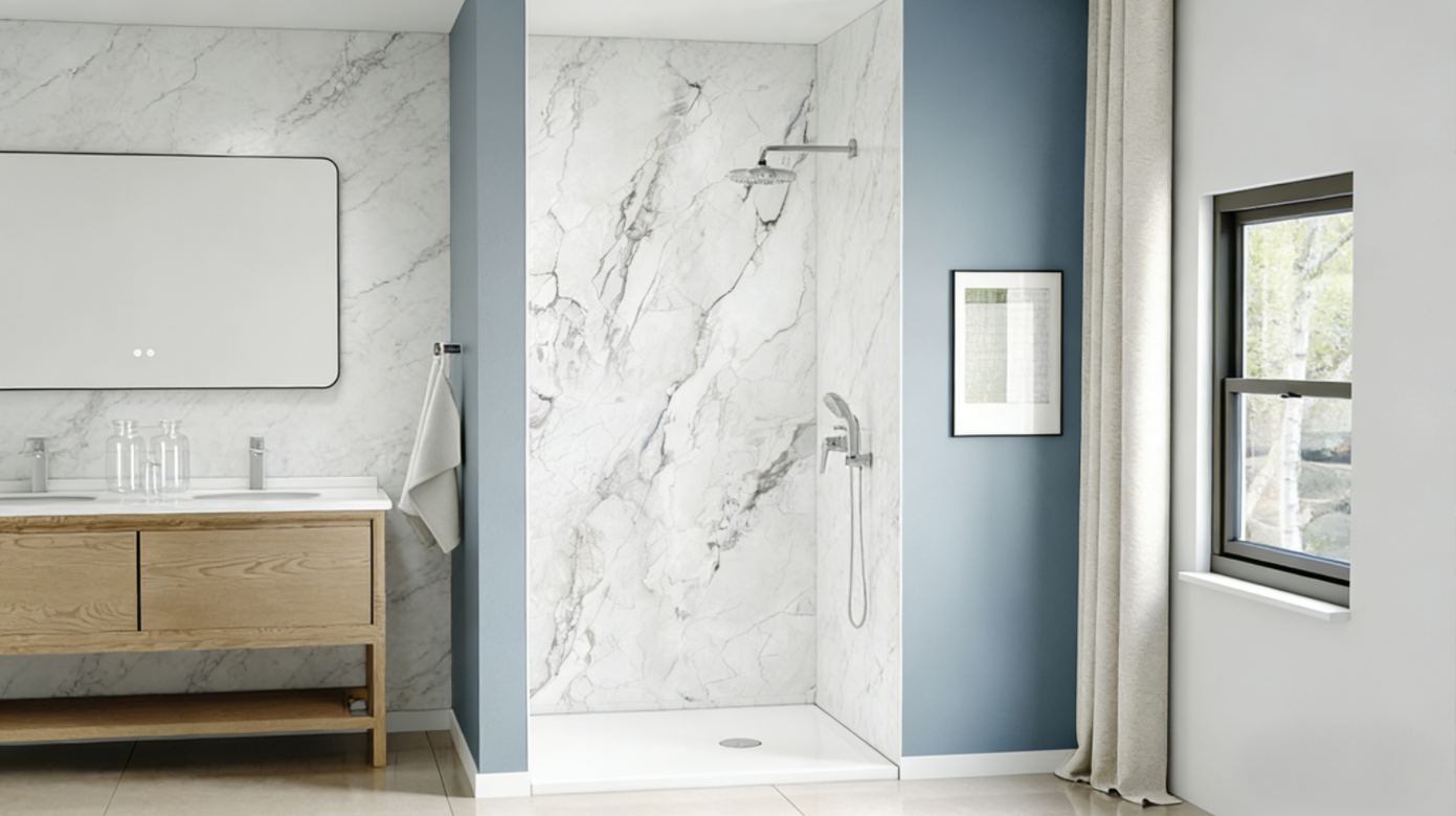 Shower Enclosure Artificial Stone Wall Panels – Artificial Stone Shower Wall Panels KSA: 7 Proven Ways B2B Construction-Materials Saudi Distributors Cut Hotel-Fit-Out Costs by 18 %