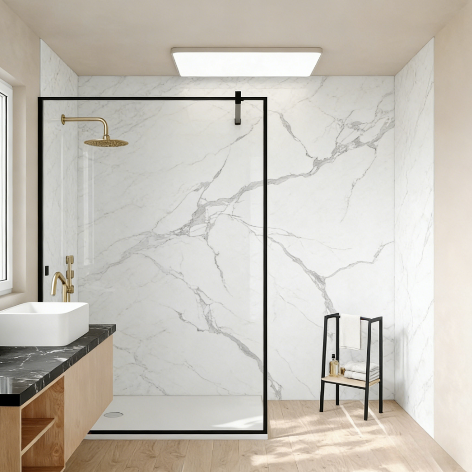 Shower Enclosure Artificial Stone Wall Panels – Artificial Stone Wall Panels KSA: Cut Saudi Hotel CAPEX by 30 % with Shower Wall Stone Composite Supply Chain