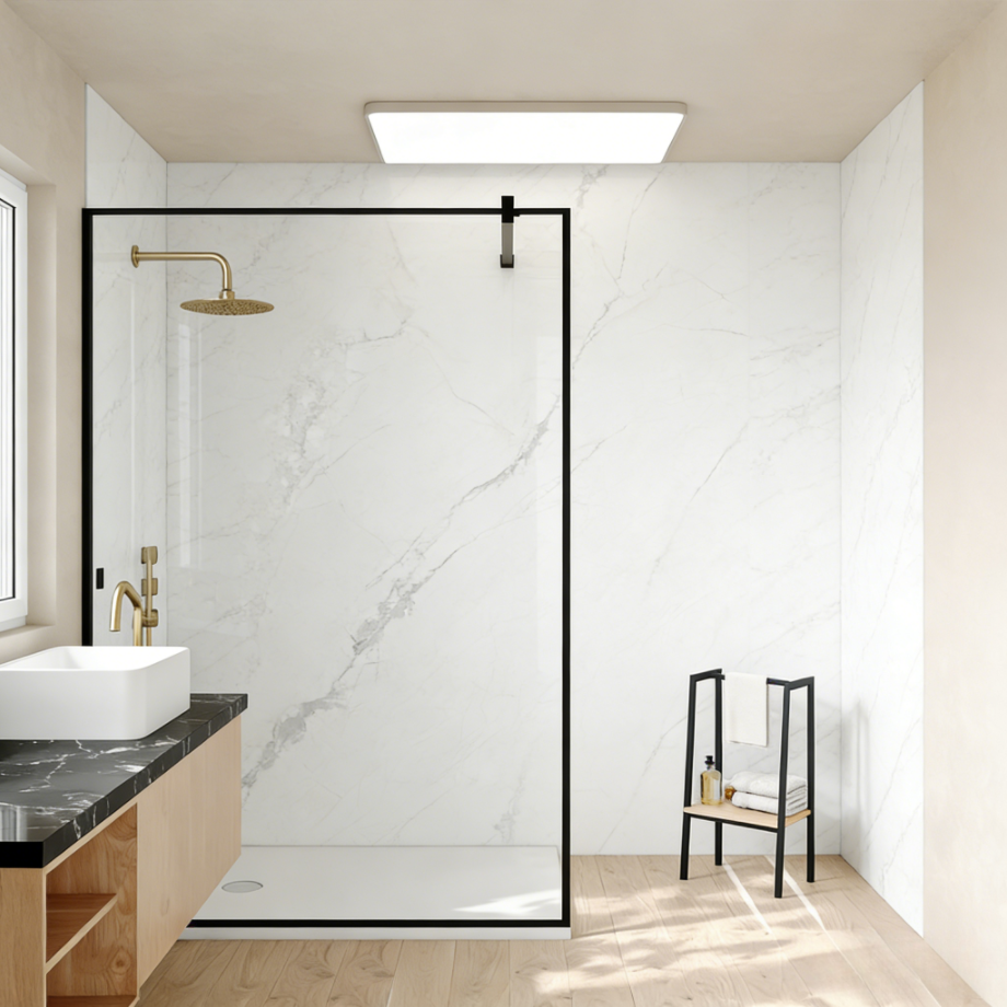 Artificial Stone Wall Panels for Shower Enclosures – Artificial Stone Shower Wall Panels & B2B Bathroom Wall Cladding: Cut Karachi Project Costs by 18 % with Pakistan Construction Material Suppliers in 2025