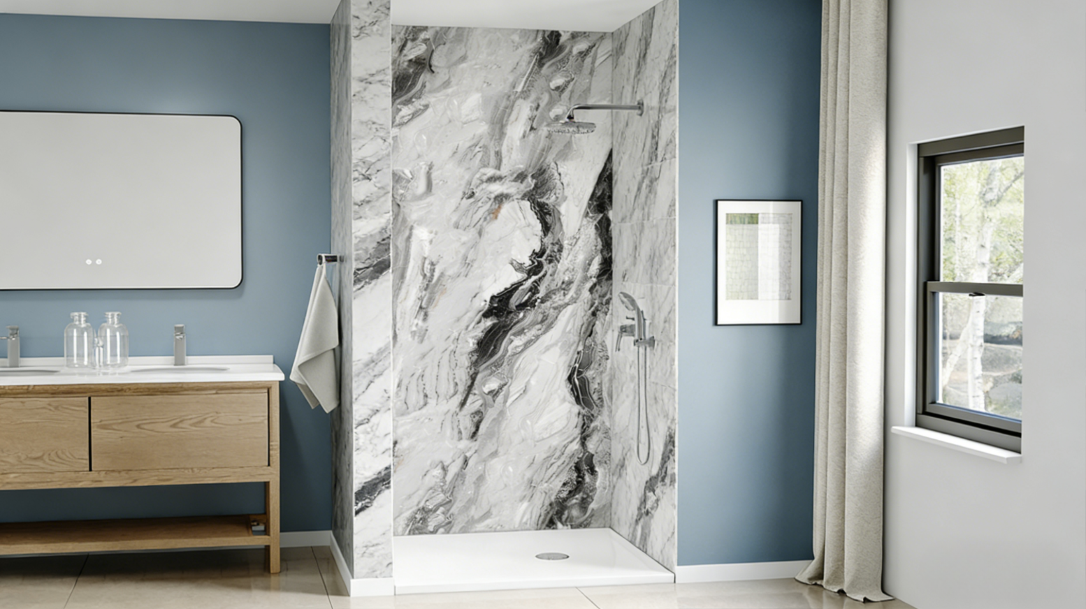 Artificial Stone Shower Wall Panels Malaysia B2B Bathroom Wall Cladding Supplier: Cut Hotel Refurb Costs 30 % with Solid Surface Shower Panels Wholesale