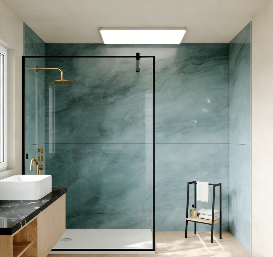 Engineered Stone Shower Wall Panels – Shower Wall Panels B2B Netherlands: 7 Ways Dutch Developers Cut Bathroom Fit-Out Costs by 23 % with Custom-Size Supply