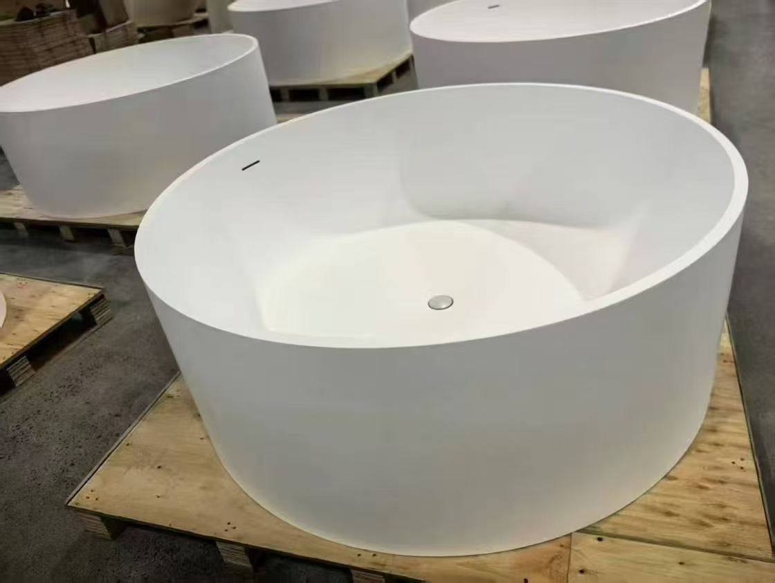 KT-8116 solid surface round bathtub