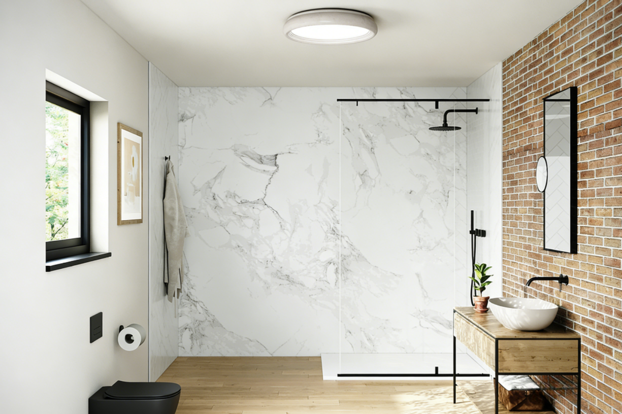 Shower Enclosure Artificial Stone Wall Panel – Solid Surface Shower Wall Panel Thailand: 5 Proven Ways Thai Hotels Cut Fit-Out Time by 30 % with a Local B2B Shower Wall Supplier