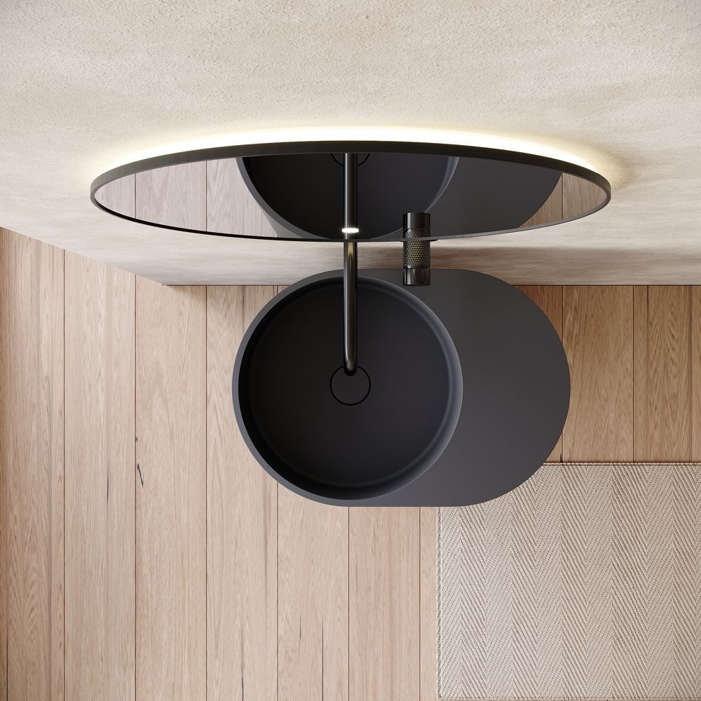 KT-6530 One-Piece Solid Surface Pedestal Basin