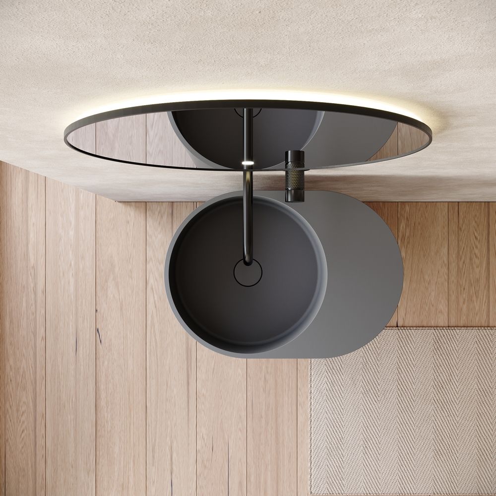 KT-6530 One-Piece Solid Surface Pedestal Basin