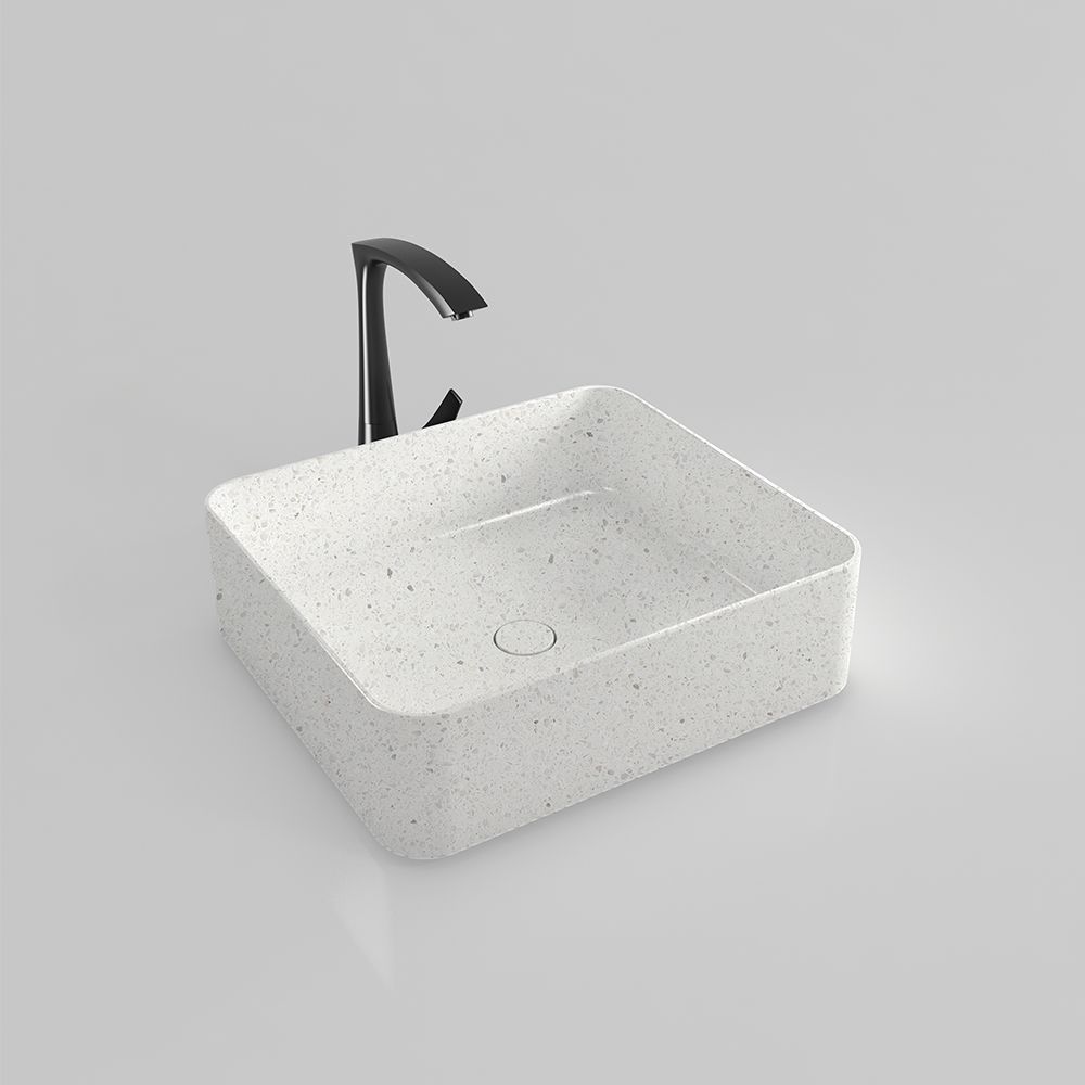 KTX001 Above Counter Basin Rectangular Terrazzo Bathroom Sink