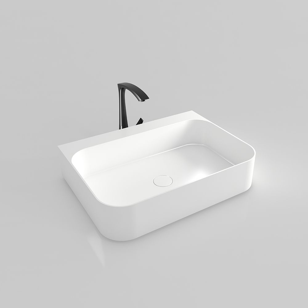 KTX002 Terrazzo Basin Rectangular Bathroom Countertop Basin