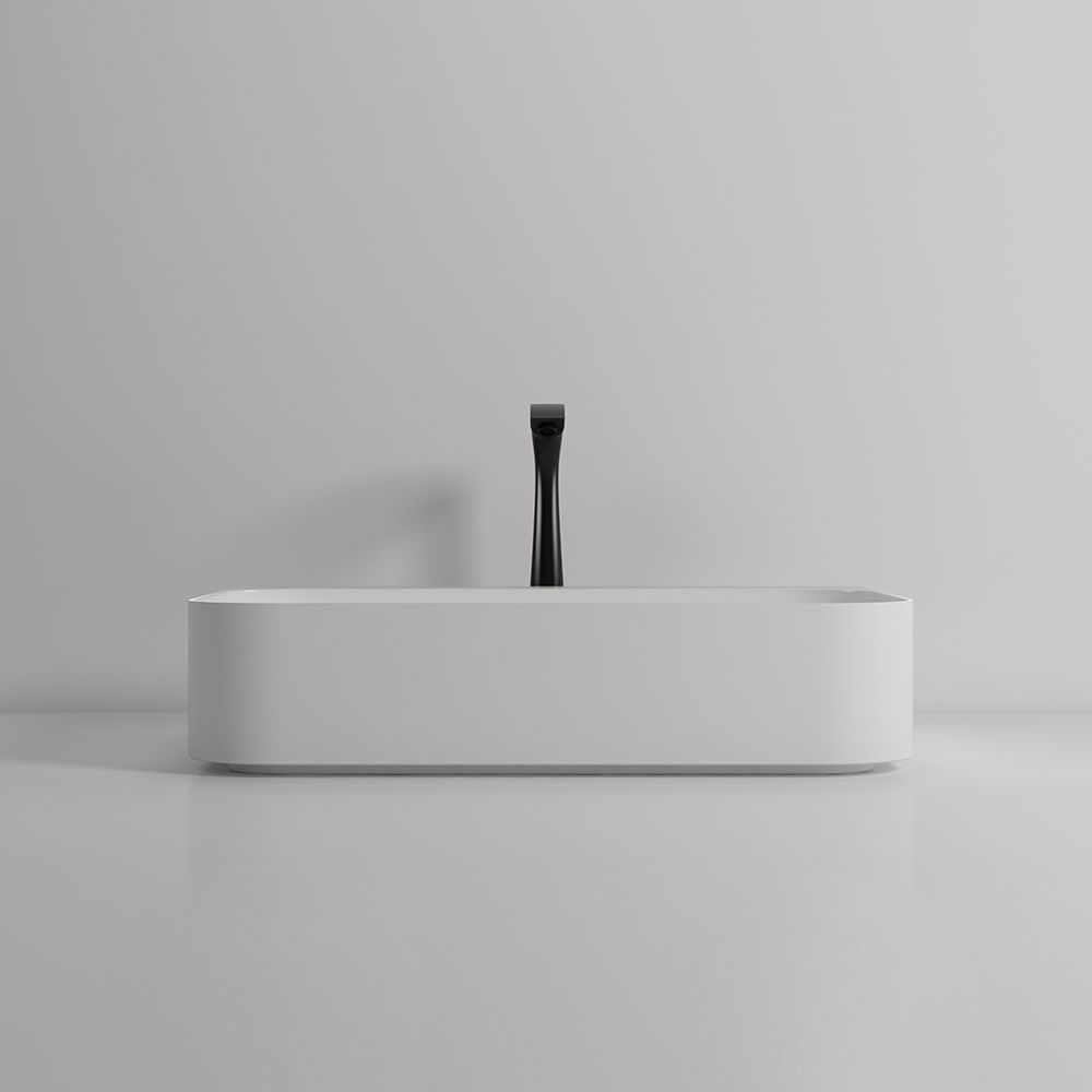 KTX002 Terrazzo Basin Rectangular Bathroom Countertop Basin