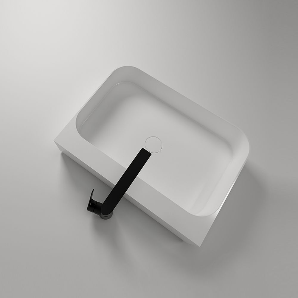 KTX002 Terrazzo Basin Rectangular Bathroom Countertop Basin