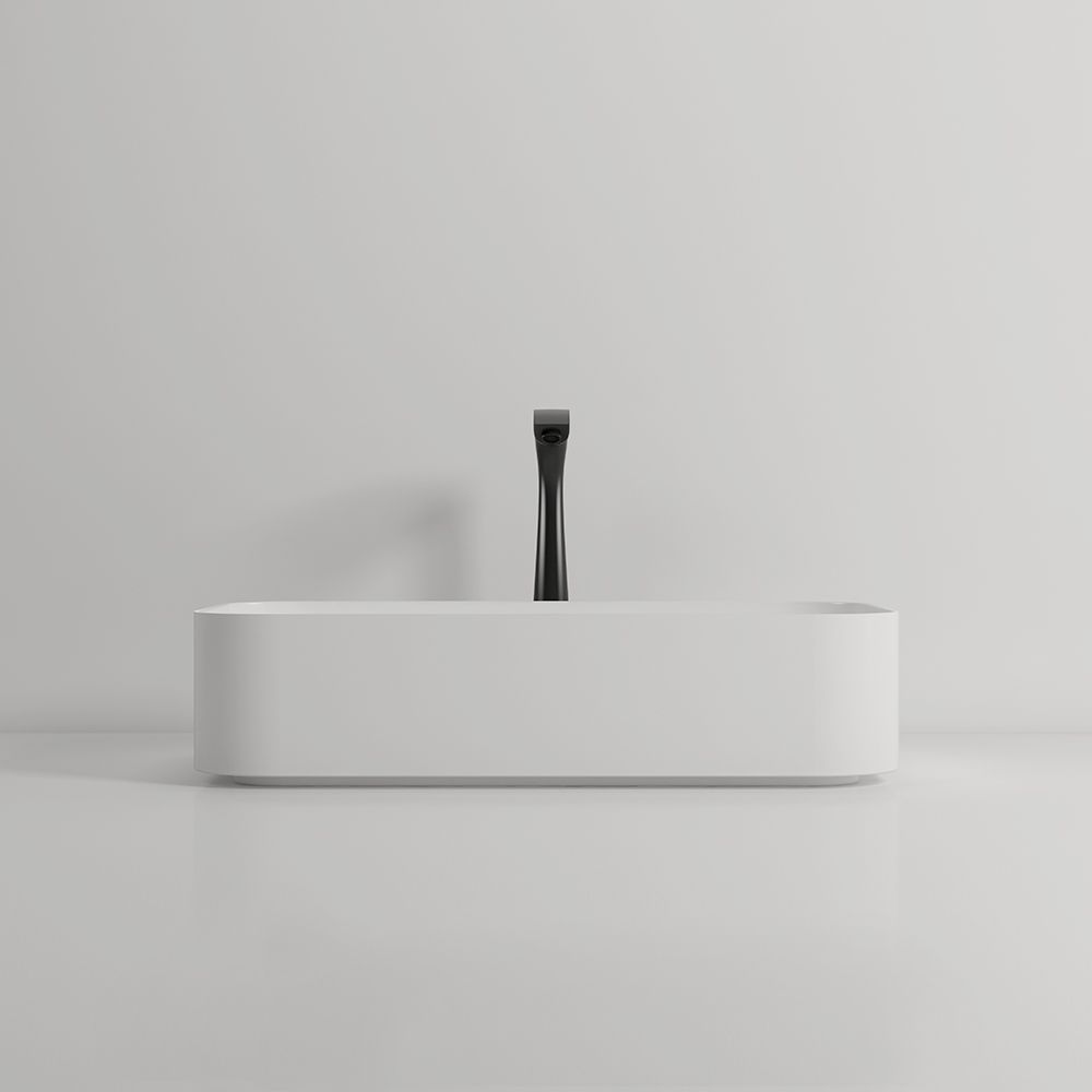 KTX004 Terrazzo Bathroom Rectangular Counter Top Basin