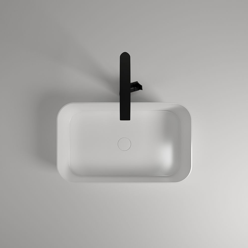 KTX004 Terrazzo Bathroom Rectangular Counter Top Basin