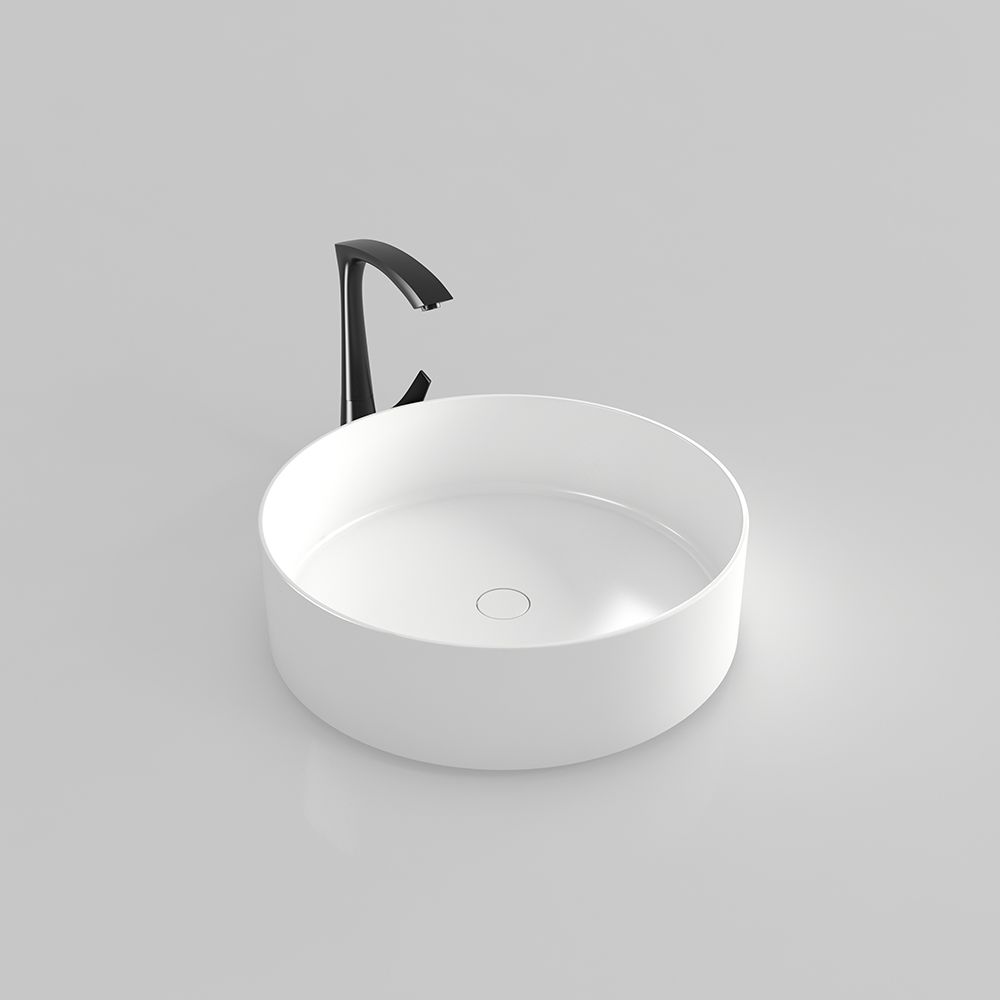 KTX006 Table Top Basin Round Shaped Terrazzo Sink Basin