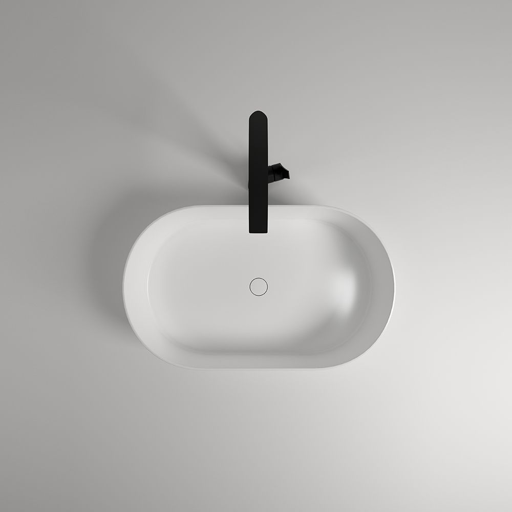 KTX011 Terrazzo Wash Basin Countertop Round Basin